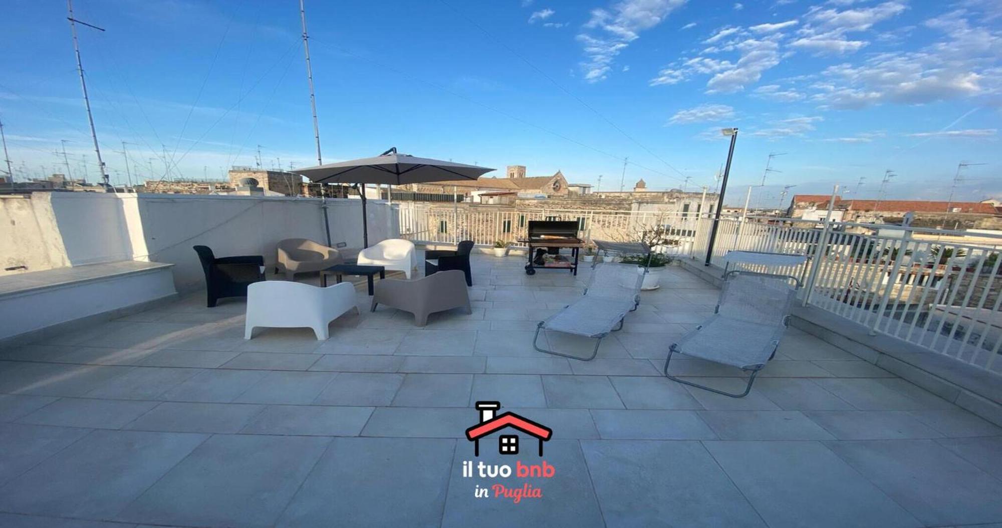 Casa Bianca Bnb,Big Terrace,10 Min Airport Beaches บิตอนโต ภายนอก รูปภาพ